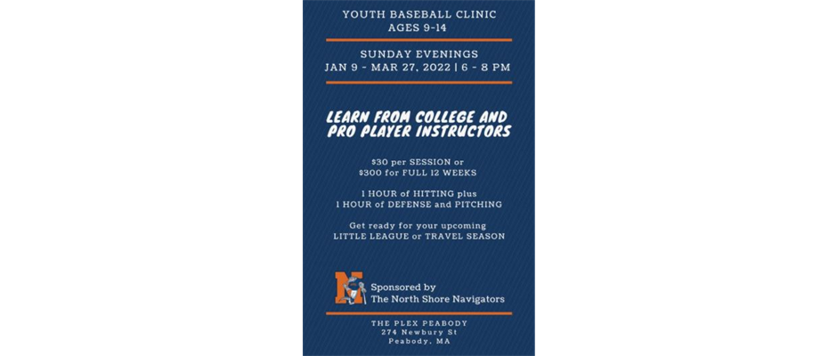 The Plex Baseball Clinic Jan-March!